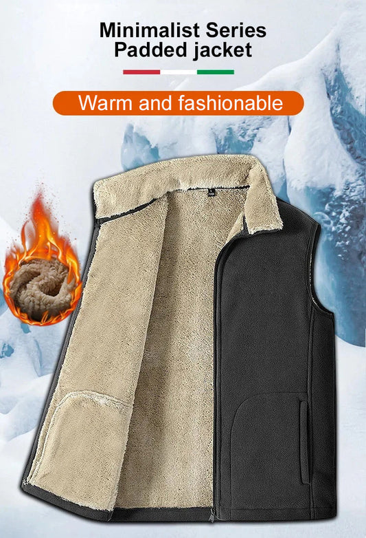 🍂 Men's Warm Vest - Combines style and warmth