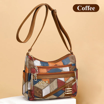 👜Vintage Geometric Pattern Bag With Adjustable Strap