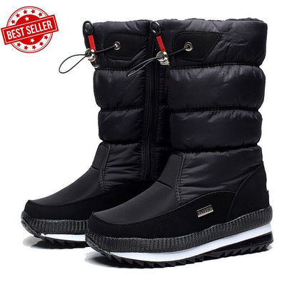 Free Shipping - Premium Waterproof Non-Slip Faux Fur Snow Boots for Women