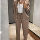49% Off New Products Hot Sale🔥Women's Knitted Buttoned Jacket and Pants Two-piece Set