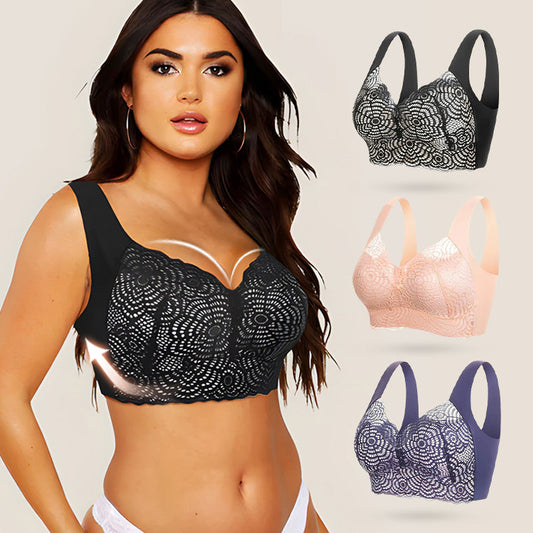 🤩LAST DAY SALE-50% OFF🔥Ultimate Lift & Support Lace Plus-Size Bra