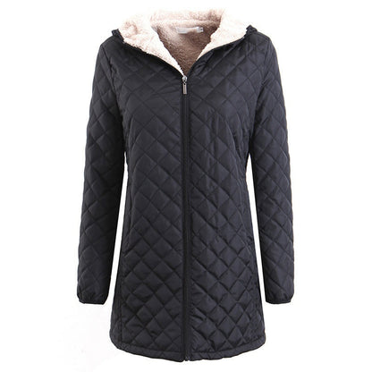 Women's Winter Warm Zip Up Hooded Jacket